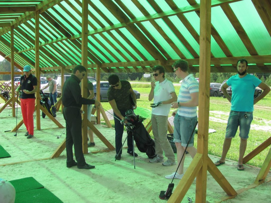 Открытие сектора Драйвинг-рейндж (тренировочной площадки по гольфу) в Перевалово