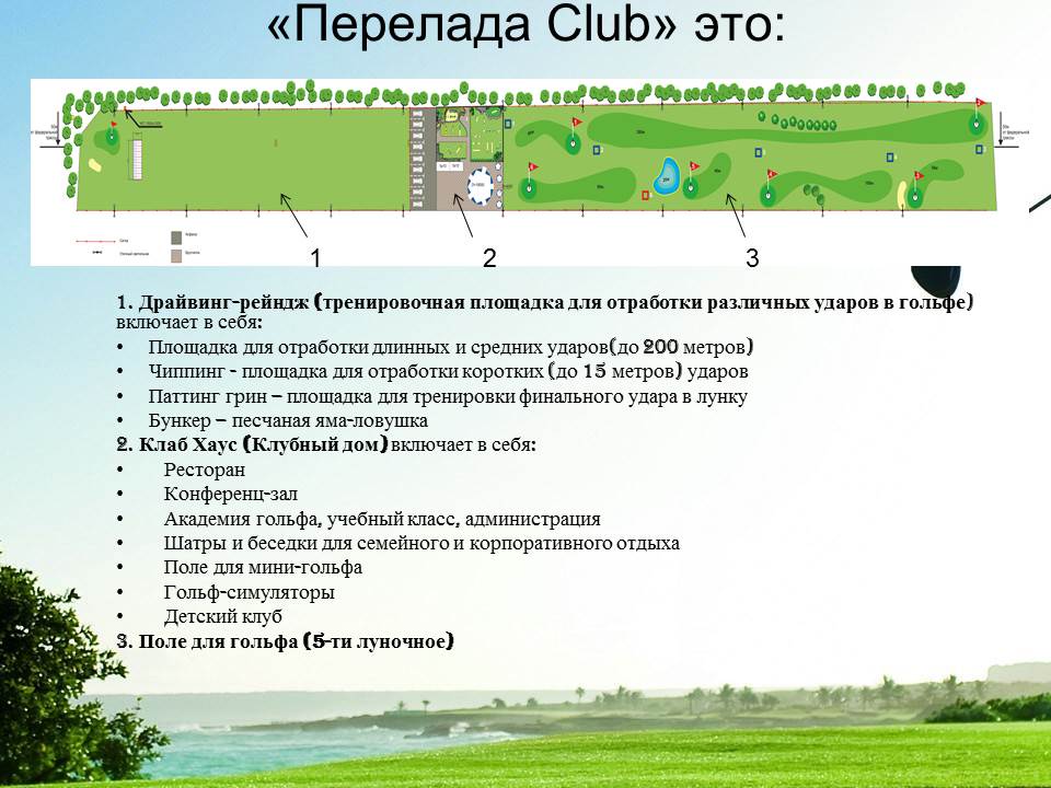 Открытие сектора Драйвинг-рейндж (тренировочной площадки по гольфу) в Перевалово